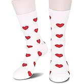 ANYEMW Heart Socks - Anniversary Valentines Day Christmas Birthday Gifts for Women, Love Gifts for Women