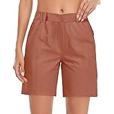 XinYangNi Women's Hiking Cargo Lightweight Shorts for Women 7" Quick Dry Casual Summer Golf with Zipper Pockets