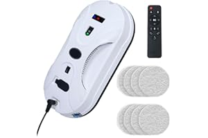 ANMINTO Automatic Window Cleaning Robot, Window Cleaner Robot Auto Dual Spray, 2025 Model Robot Limpia Vidrios AI Path Planning, 3000Pa Suction, Remote Control, Edge Detection for Streak-Free Glass - SS1