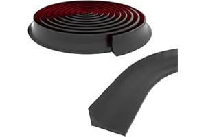 Symyda Collapsible Shower Threshold Water Dam Barrier, Bathtub Shower Splash Guard for Walk In Shower, Shower Dam Water Stopper, Shower Corner Water Guard for Tub Sink (1.5M/59In, Black)