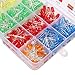 Elfeland 500pcs x 5mm Light Emitting Diode LED Lamp Assorted Kit 7 Color White Red Blue Green Yellow Orange Purple/UV Super Bright & Long Working Time