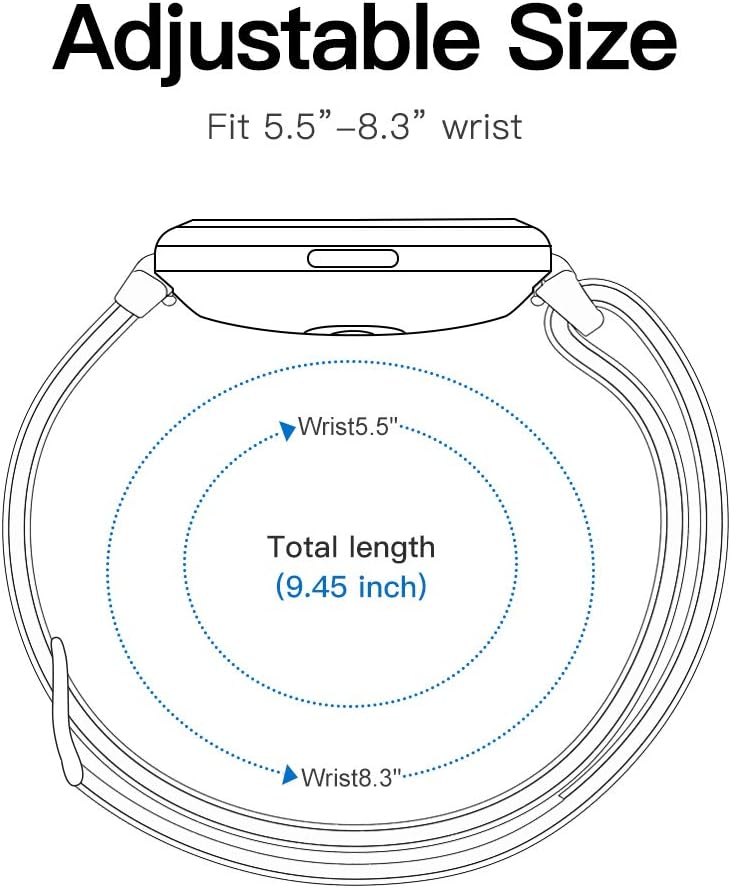 HAPAW Nylon Bands Compatible with Fitbit Versa/Versa 2, Soft Adjustable Breathable Sport Replacement Strap Band Accessories Wristband Women Man for Versa Smartwatch: Sports & Outdoors