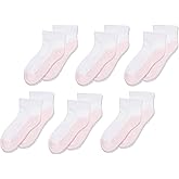 Jefferies Socks Girls 7-16 Sport Quarter Half Cushion 6 Pair Pack Socks