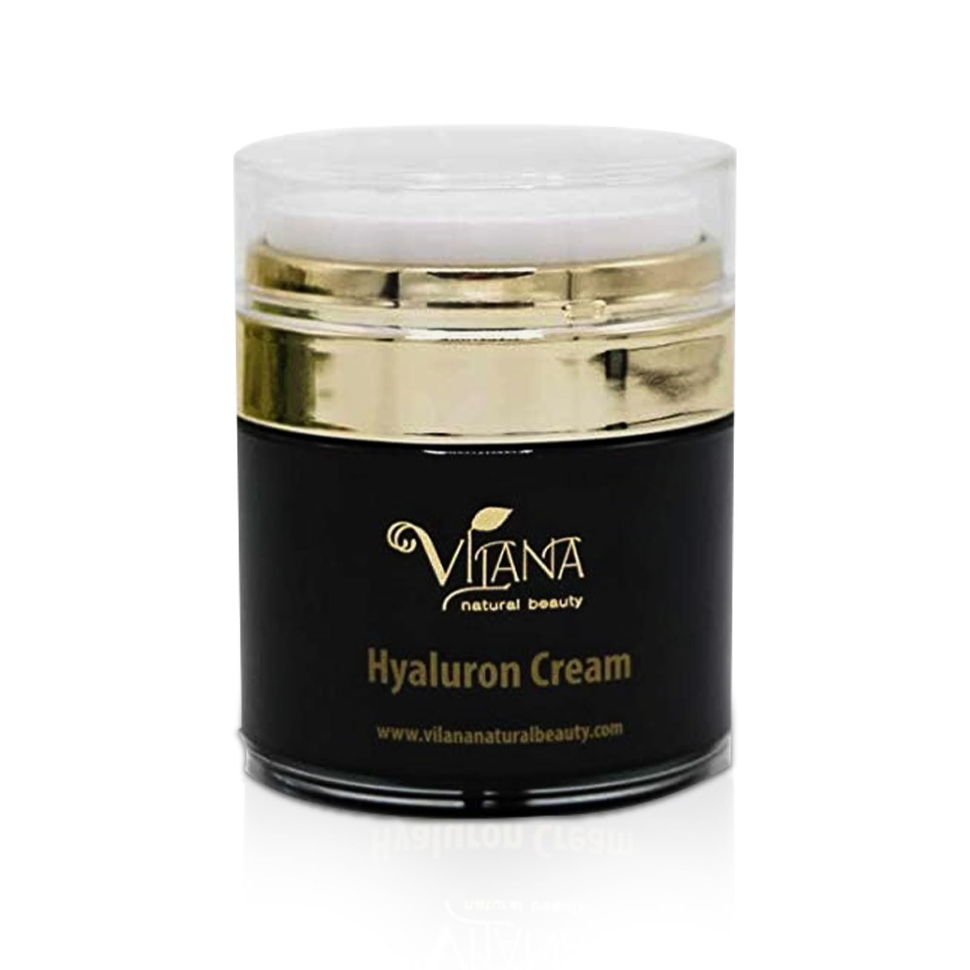 Vilana Natural Beauty Hyaluron Cream 100% Natural, Sulphate-Free, Vegan Face Cream Suitable for All Skin Types 50ml with Hyaluronic Acid & Essential Oils Moisturises & Protects Skin from Ageing — image 1