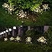 Outdoor Solar Garden Decorative Lights-Mopha Solar 105LED Powered 35Copper Wires Stake Landscape Light-DIY Flowers Fireworks Stars for Walkway Pathway Backyard Christmas party Decor (Warm White 2Pack)