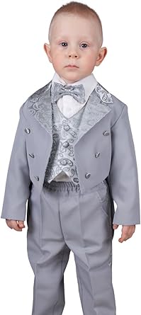 Boutique Magique Costume Mariage Gris Bébé Complet Queue De