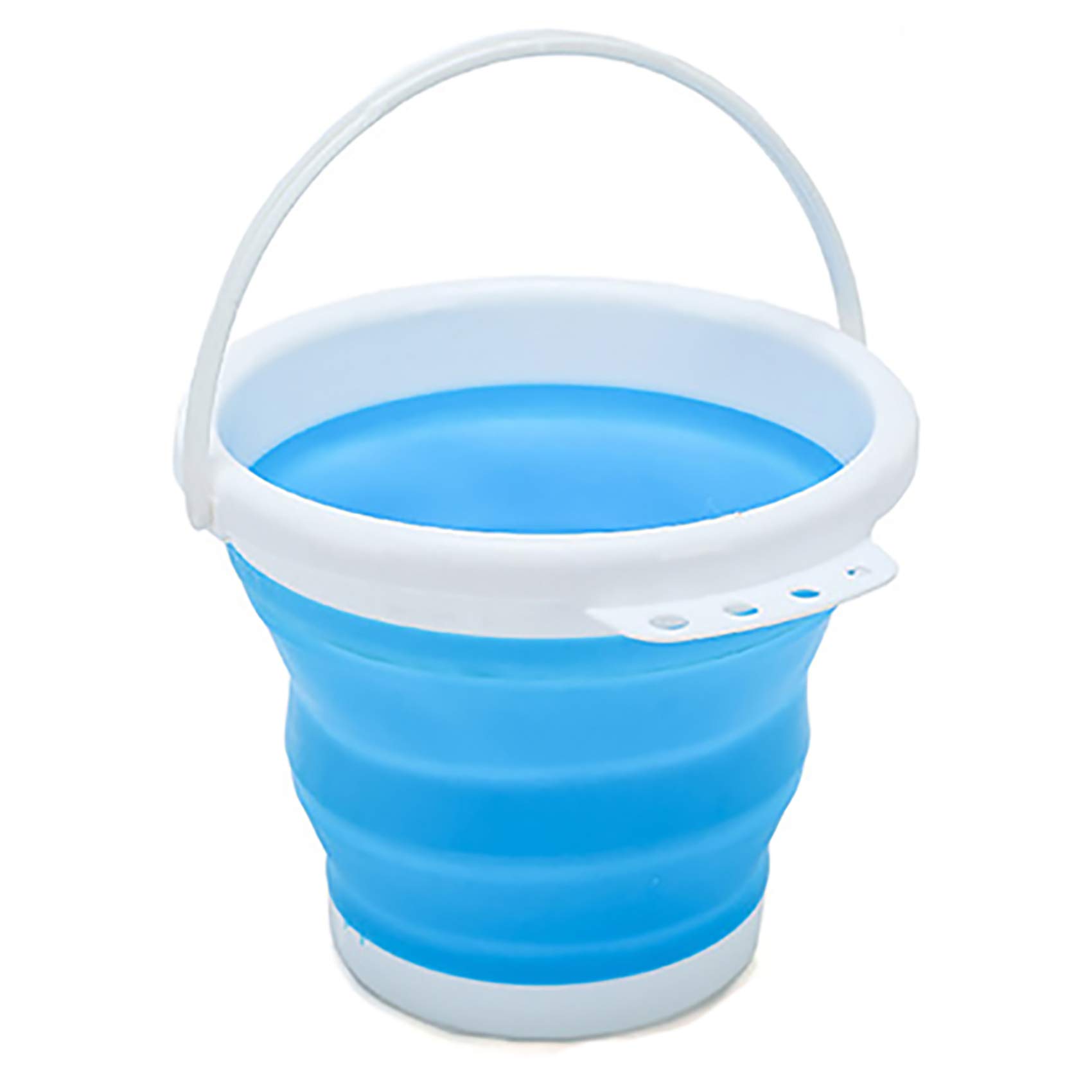 Premium Silicone Foldable Bucket, Portable Household Container, 3 Litres - Cleaning Bucket for Washing, Household Cleaning, Outdoors, Fishing & Camping, Motorhome, Travel