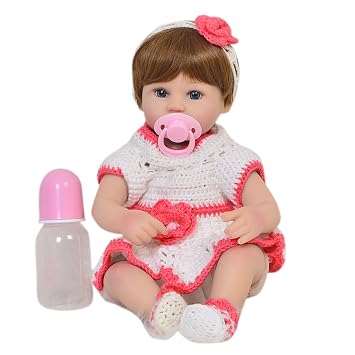 Weiches Silikon Realistische Reborn Baby Madchen Puppe 43 2 Cm