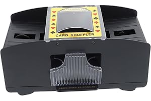 ibasenice Electric Card Shuffler Automatic 2 Deck Poker Shuffling Machine Battery Operated for Playing Cards Board Games Use