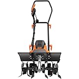 Advanced Tiller, 18-Inch Electric Tiller, 13.5 Amp, Removable Blade, Adjustable Working Width(18''/12.5''), 8'' Tilling Depth
