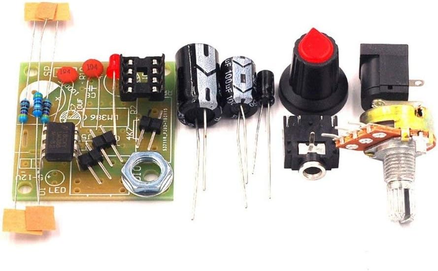 Deniseonuk LM386 Super Mini 3V-12V Power Amplifier Board Suit Kit Electronic DIY Kit Audio Amplify Module Low Consumption