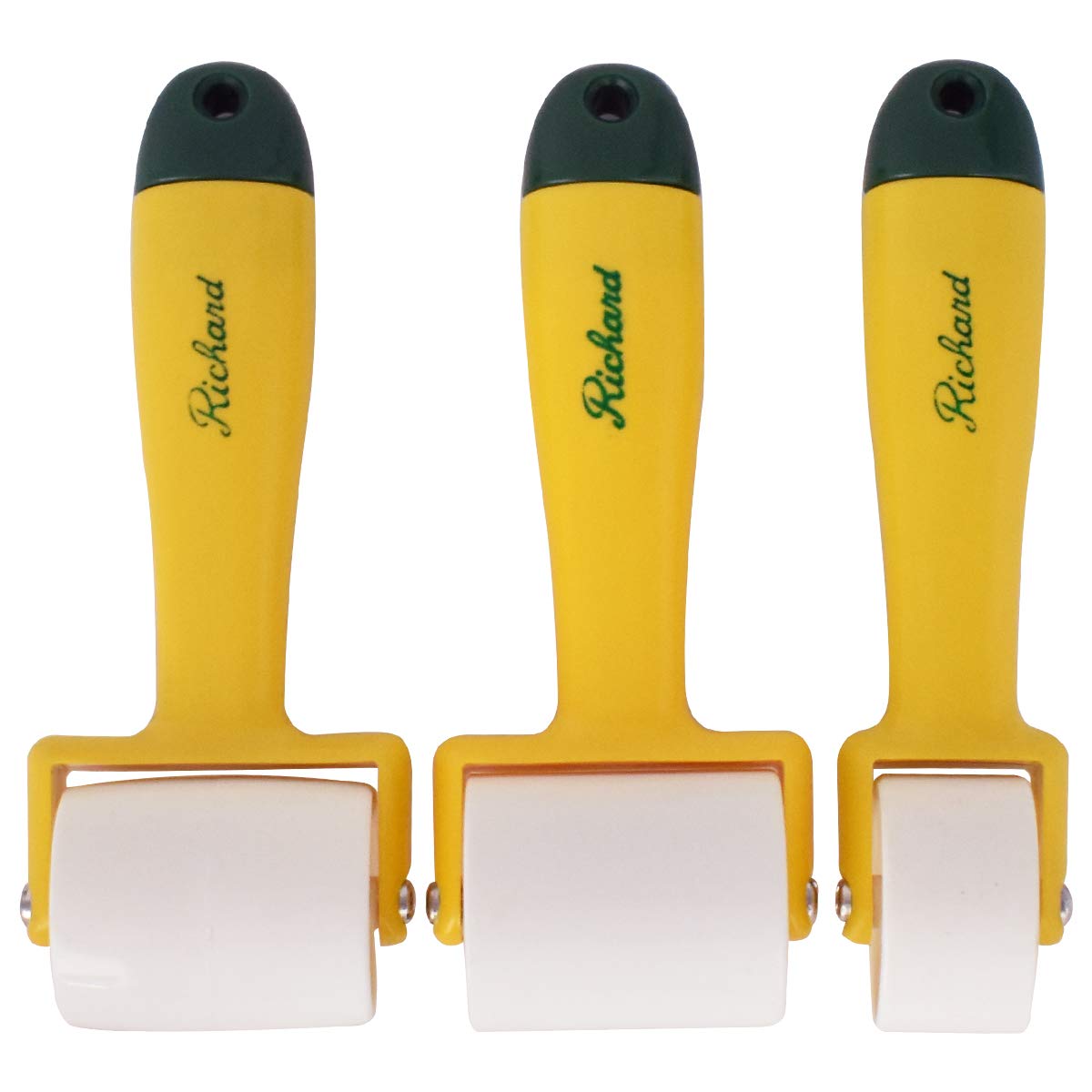 Zliger 3 Pcs Wallpaper Seam Roller Wallpaper Edge Seam Roller Seam Hand Pressure Roller Flat for Home Wall Paper Hand DIY Tools