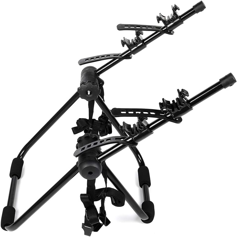 OCPTY Rooftop Rack Bike Carrier 2Bikes Rack Trunk Mount Rack for Car