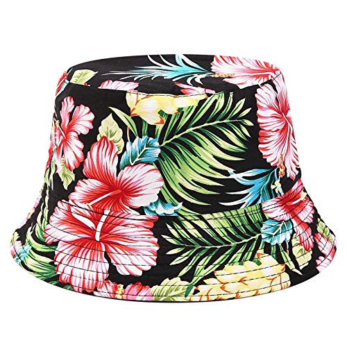 Tomppy Bucket Hats for Men Women Summer UV Protection Printed Double-Sided Wearing Outdoor Travel Sun Visor Hat Caps