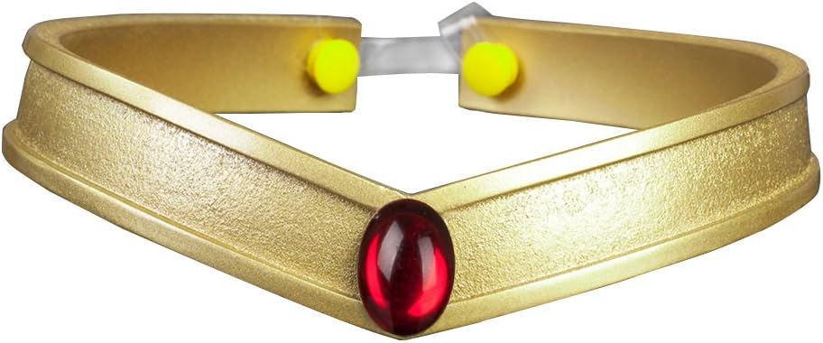 CosfunWomen's Sailor Queen Headwear Gold PVC Tiara Cosplay