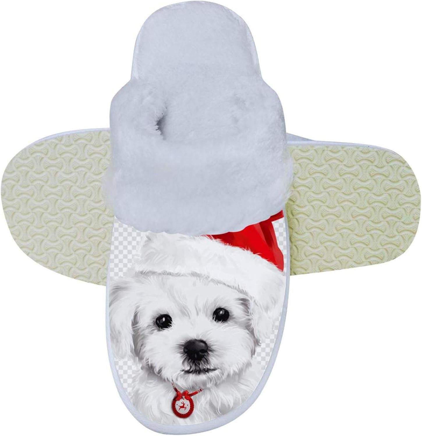 christmas dog slippers