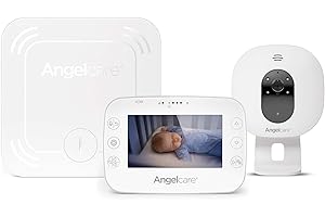 Angelcare 3-in-1 AC327 Baby Monitor, with Movements Tracking, 4.3’’ Video & Sound