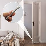 LAMXD 3 Pcs Silver Spring Door Stop Steel Base Wall Protector Rubber Tip view 7