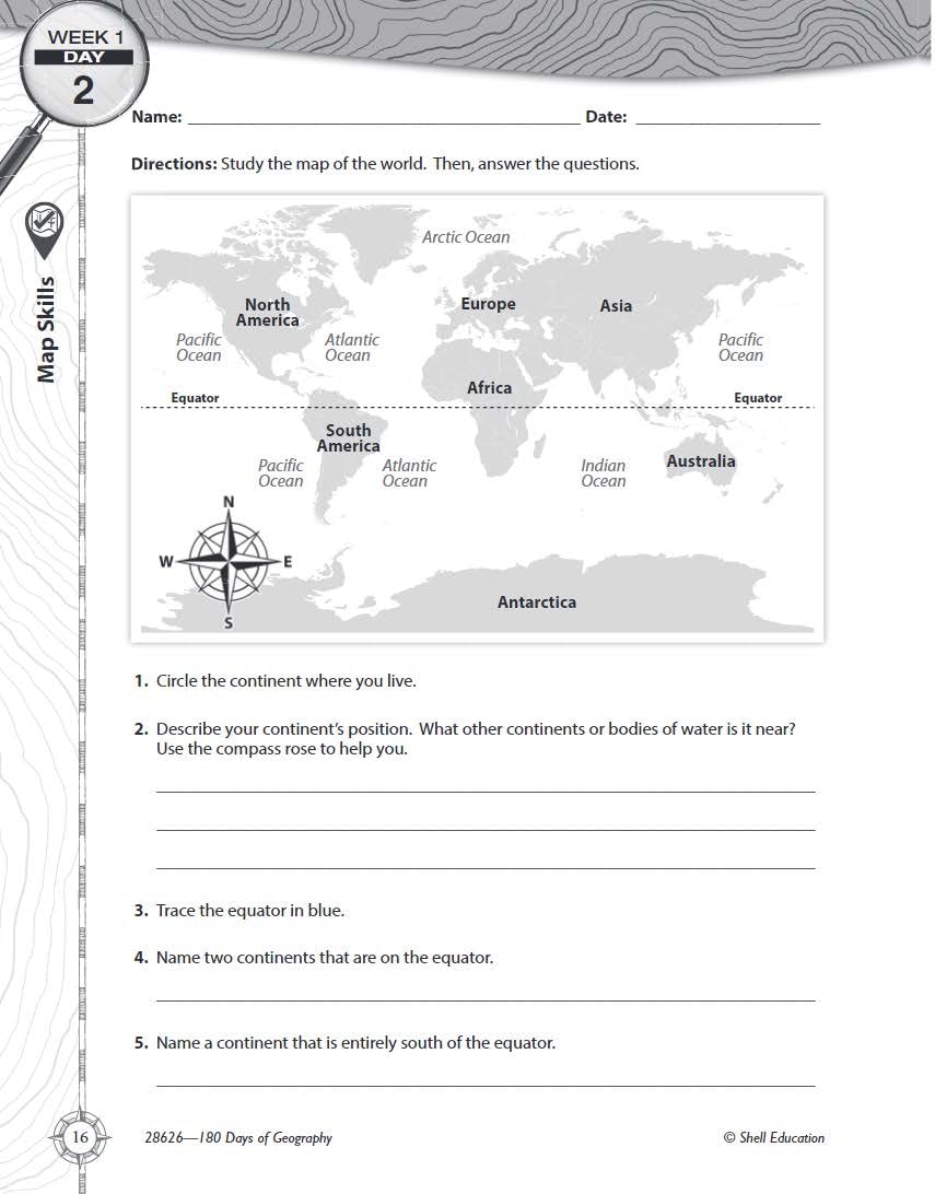 180 Days™: Social Studies, Geography for 5th Grade Practice Workbook for Classroom and Home, Cool and Fun Practice Created by Teachers (180 Days of Practice) 180 Days™: Social Studies, Geography for 5th Grade Practice Workbook for Classroom and Home, Cool and Fun Practice Created by Teachers (180 Days of Practice) 180 Days™: Social Studies, Geography for 5th Grade Practice Workbook for Class