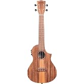 Kala KA-TK-C-CE Teak Tri-Top Concert Acoustic-Electric Ukulele