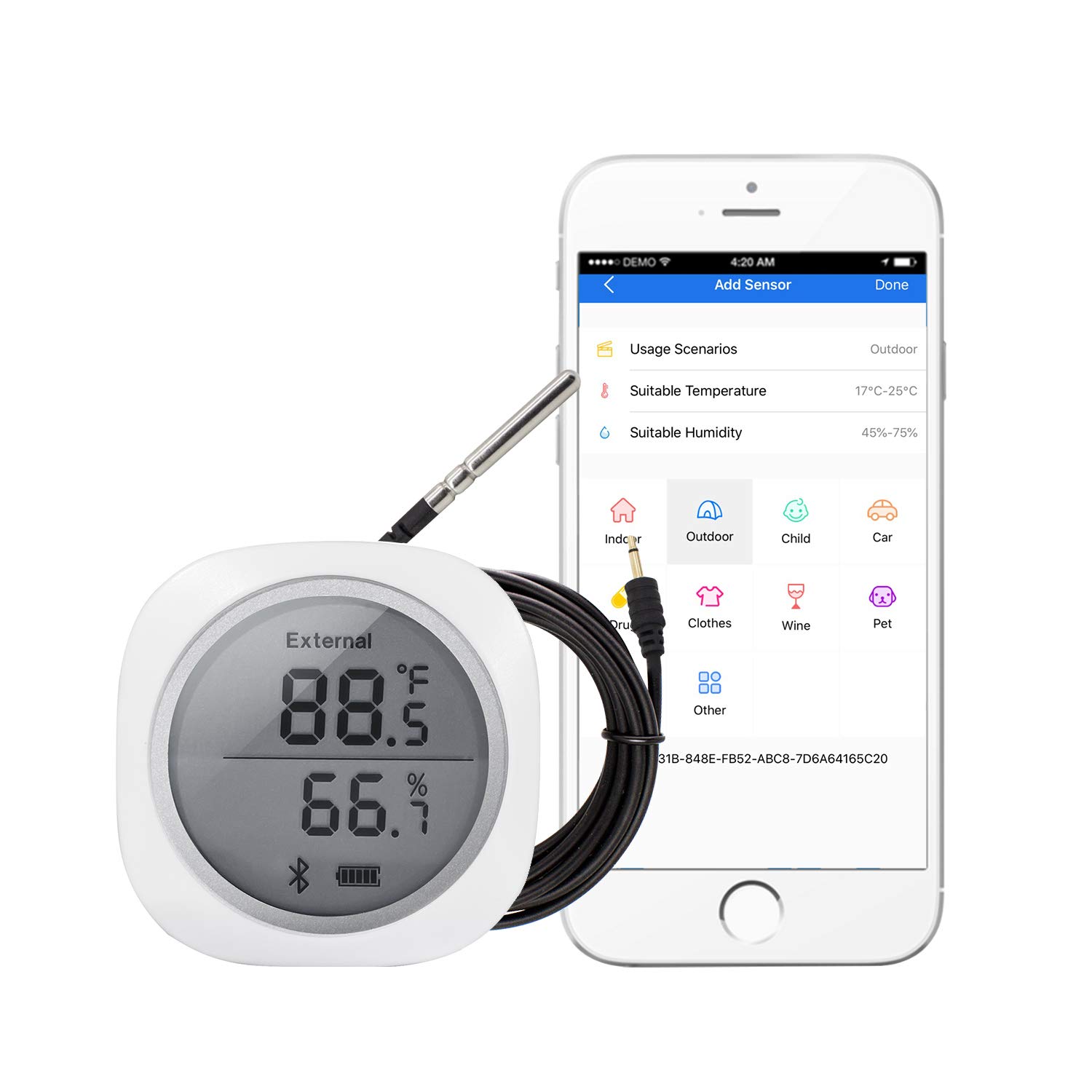 Inkbird IBS-TH1 Plus Bluetooth Temperature and Humidity Sensor- Humidity Temperature Recorder