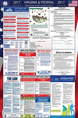 2017 Virginia and Federal Labor Law Poster Laminated