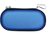 ELIATER Carring Case Compatible for Playstation Vita, Portable Travel Pouch Cover Zipper Bag Compatible for Sony PSVita 1000 2000 Game Console (Blue)