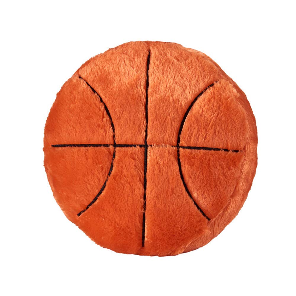 Photo 1 of XIZHI 18'Basketball Plush Pillow Fluffy Durable Stuffed Football Throw Pillow Ball Sports,Ball Pillow Soft Durable Sports Toy Sofa Room Decoration Soft Sports Toy Gift (Orange)