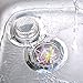 Axetos 2PCS Kitchen Sink Stopper - Stainless Steel, Large Wide Rim 3.25