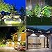 JSOT Solar Spot Lights, Outdoor 18 LED Landscape Lamps Super Bright Spotlight Waterproof Flood Lamp with Motion Sensor for Deck Yard Garden Garage Driveway (White - 4 Pack)