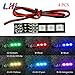 LHI 7 Colors RGB 5050 LED Strip Night Light 12V with DIP Switch 30mm Wire for ZMR250 QAV250 FPV 250 RC FPV Quadcopter (4PCS)