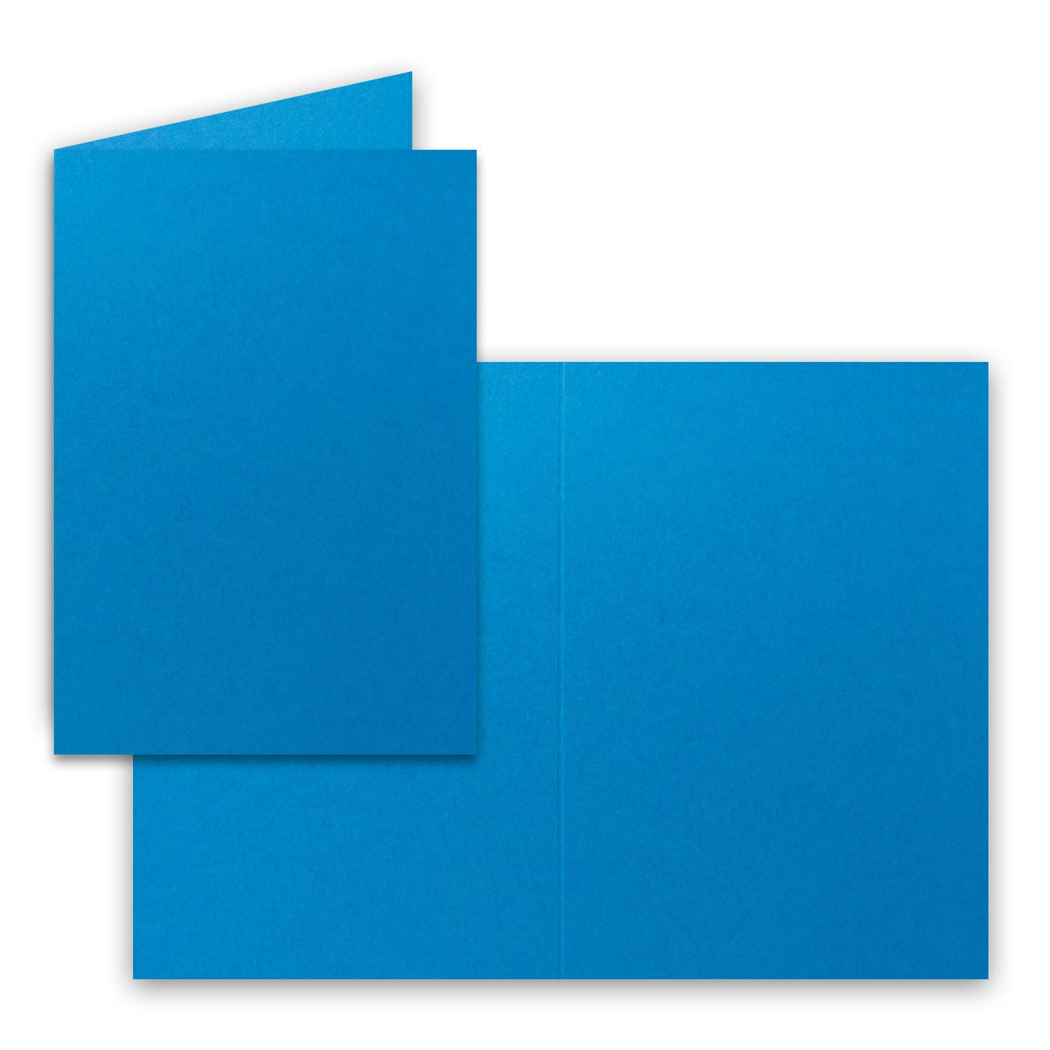 Neuser Colourful Folding Cards, A6, Folded 25 Doppelkarten 52-Azurblau