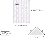 YHT 1020 PCS Self Adhesive Photo Corners Clear Edge Stickers for DIY Scrapbook view 2