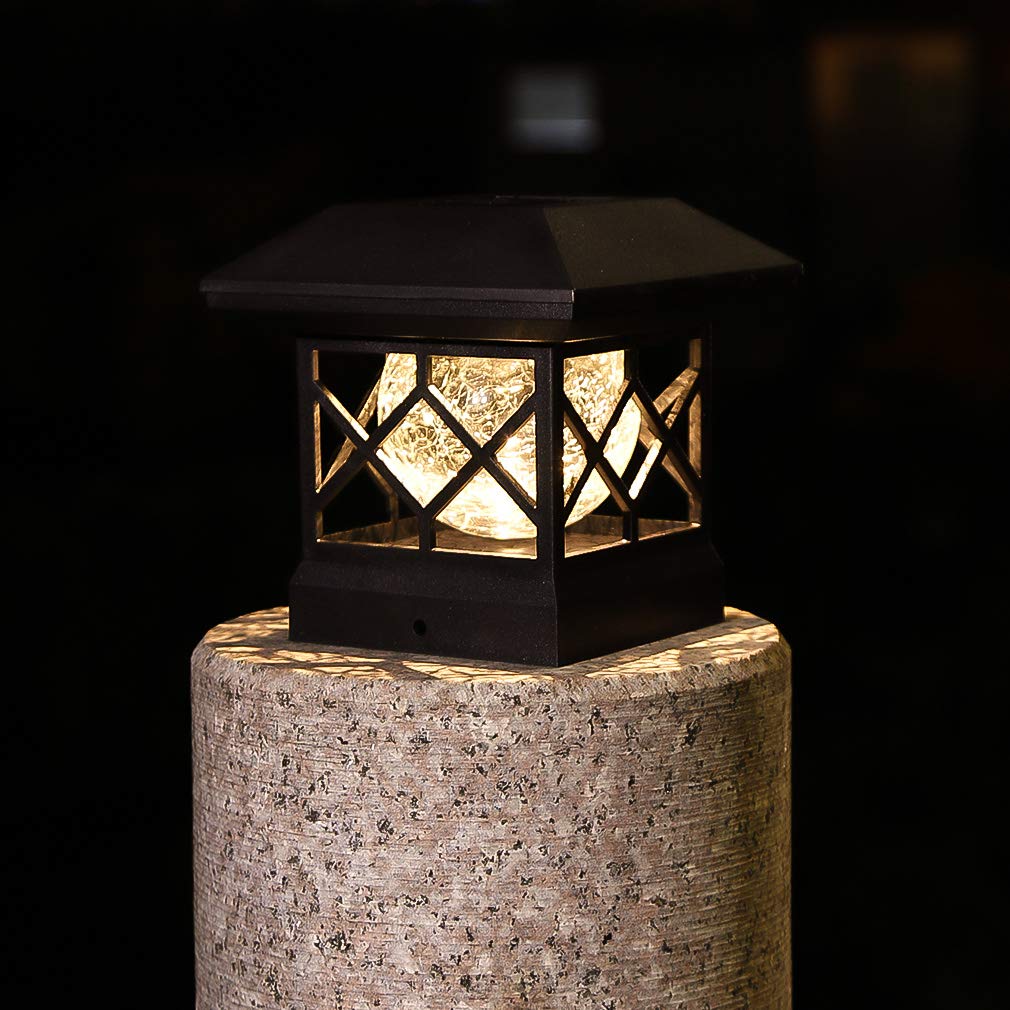 Solar Post Cap Lights Outdoor Deck Or Garden Decoration Waterproof Led Fence Post Solar Lights For 4x4 Wood Posts In Patio Lighting Patio Lawn Garden Kuliahin Com