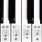 Piano Stickers for Keys – Removable w/ Double Layer Coating for 49 / 61 / 76 / 88 Keyboards