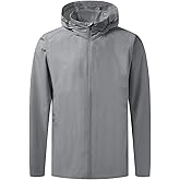 M MAELREG Mens Lightweight Jackets Water Resistant Windbreaker Packable Hooded Golf Jacket Men for Running Hiking