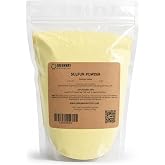Greenway Biotech, Inc. Organic Sulfur Powder Fertilizer for Plants - Required to Lower pH &amp; Improve Sulfur Deficiencies- Essential Nutrients for Plant Growth with Macronutrients - 1 Pound