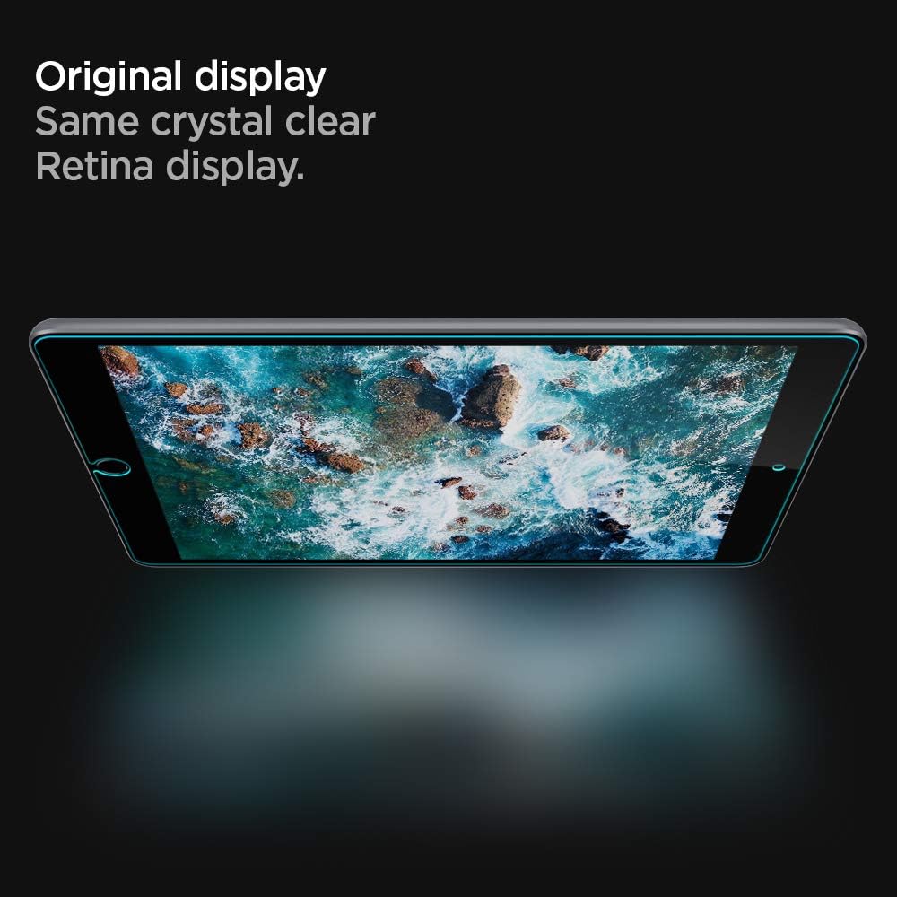 Spigen, Tempered Glass Designed for iPad 8 (2020), iPad 7 (2019), 10.2 Inch, Premium 9H, Break-Resistant - Image 4