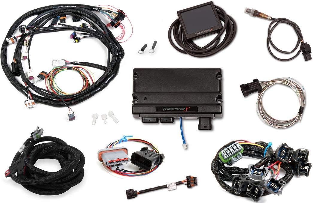 BRAND NEW HOLLEY TERMINATOR X FOXBODY 5.0 MPFI KIT,3.5" TOUCHSCREEN,COMPATIBLE WITH FORD FOXBODY 5.0 V8 ENGINES,MPFI MAIN HARNESS,FORD SPACED EV1 INJECTOR HARNESS