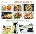 iPerfect Kitchen Envy Spiral Slicer - Best Vegetable Spiralizer, Peeler, Shredder, Zucchini Spaghetti Pasta Maker You'll Ever Use - Makes Veggie Noodles and Cut Vegetables in Minutes