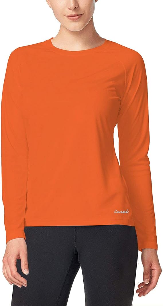 Casei Women's Long Sleeve Shirts Moisture Wicking Athletic TShirt Sun