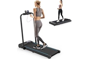 TODO Folding Treadmill,Walking Pad Treadmill Under Desk Treadmills for Home with 2HP, Compact Small Treadmill for Home Office, Space Saving with Large Running Area, LCD Display