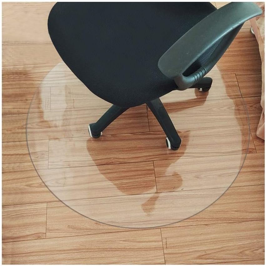 HYCHChair Mat For Hard Floors, Round Plastic Carpet Non