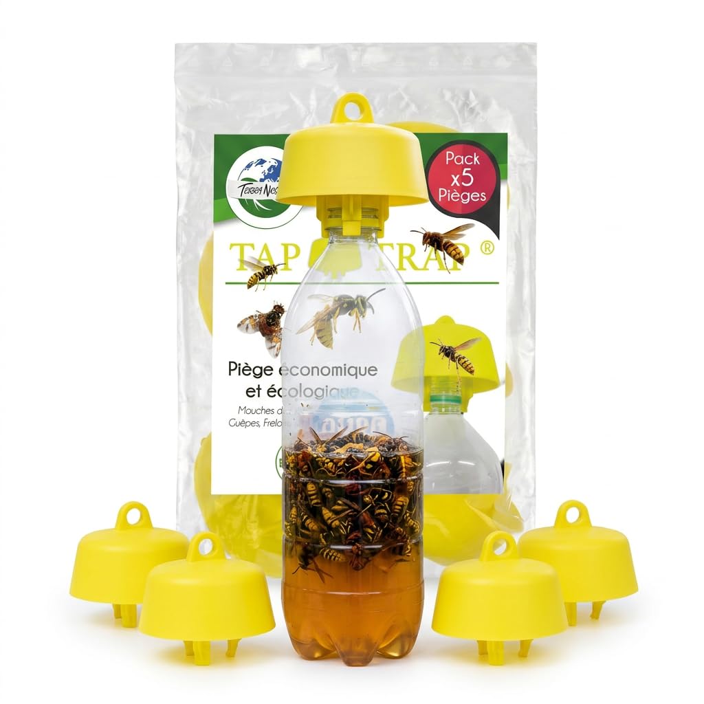 Terra Nostra Trap for Wasp, Hornets, Fruit Flies and Olive Flies. Economic, Comes with Bait Recipes