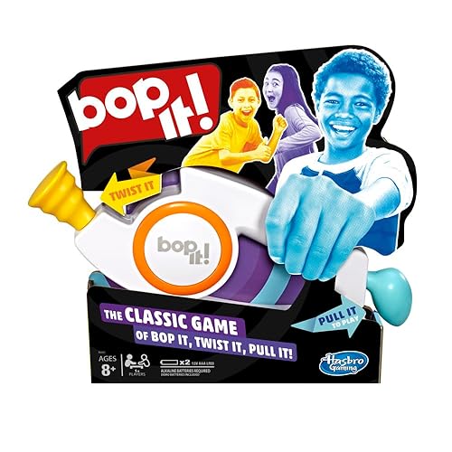 Hasbro Gaming Bop It! Electronic Dexterity Game, Travel Toys for Gids, Sound & Action Fun, Ages 8+, Solo or Group Play