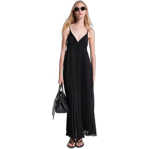 Michael Kors Women's Smock Halter Neck Maxi Dress, Black, XXS at Amazon  Women's Clothing store