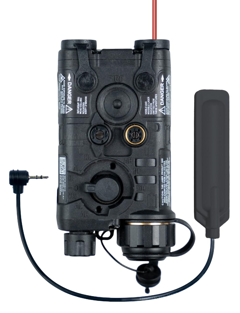 Photo 1 of FMATAL GEAR PEQ NGAL Mini Version IR Laser + Red Laser + White LED Flashing Sight for Airsoft AEG GBB CQB (BK)