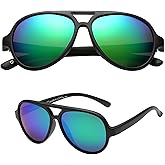 PolarSpex Kids Sunglasses - Bendable and Polarized Aviator Sunglasses - BPA Free - Ages 3-7