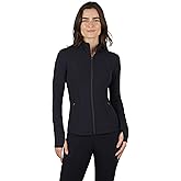 Yogalicious Womens Ultra Soft Lightweight Full Zip Yoga Jacket with Pockets