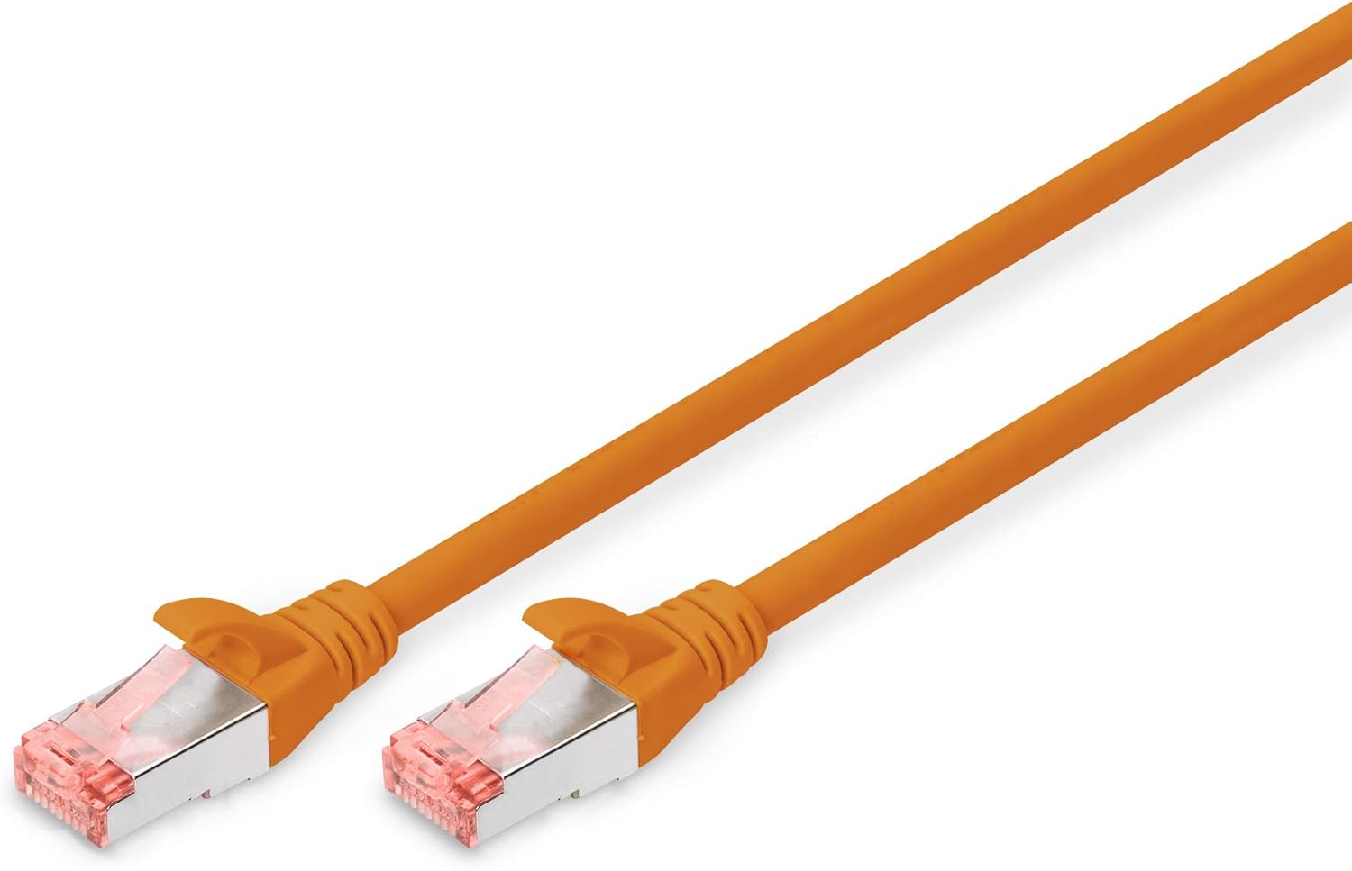 Digitus LAN Cable Cat 6-0.5m - RJ45 Network Cable - S/FTP Shielded - 1 Gbps - Compatible with Cat6A and Cat7 - Orange